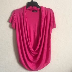 Hot Pink Open Front Top